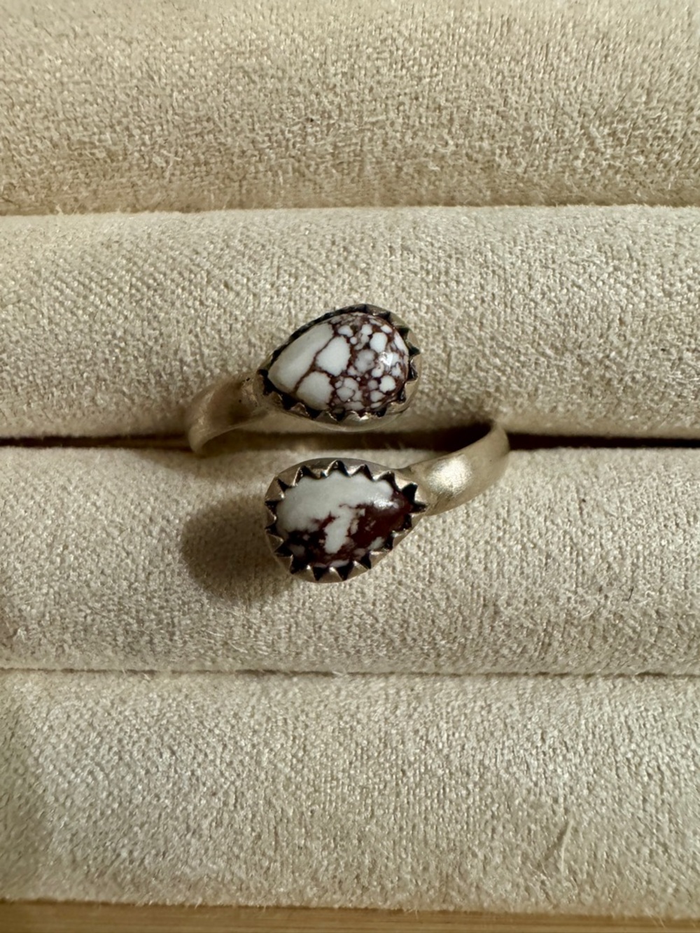 Sterling Silver Wild Horse Bypass Ring